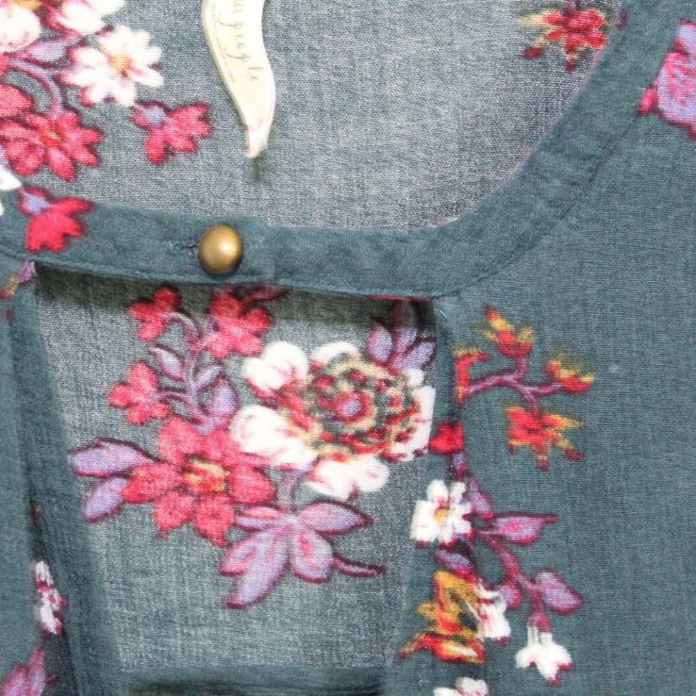 Free People Floral Tree Swing Tunic Boho H11095 - Picture 4 of 9